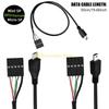 B03C 50cm USB 2.0 Mini 5Pin Male to 9Pin Female Header Cable Motherboard Header