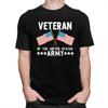 Custom Fashion American Flag US Army Veteran T Shirts Men ShortSleeve Tshirt Casual Tee 100 Cotton Slim Fit Tshirt Merch