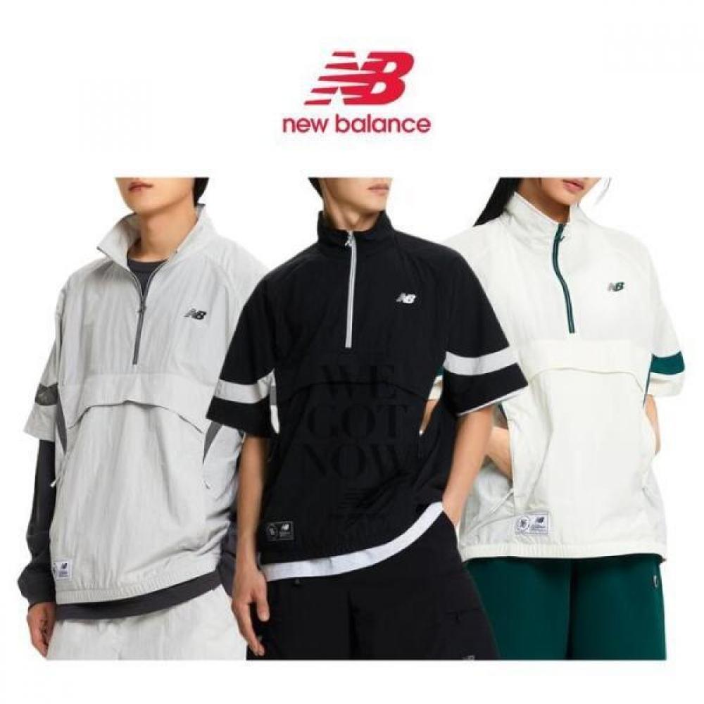 

New Balance Uni Nbsc Short Sleeve Anorak Nbnae22513 BLACK／90 (S)