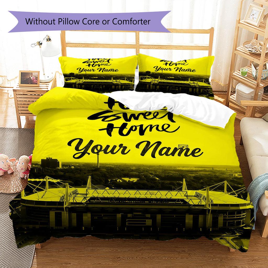 Custom Name BVB Bedding,Quilt Set Quilt Cover Pillowcase Home Birthday Gift(1 * duvet cover + 2 * pillowcase, without core) -HE49