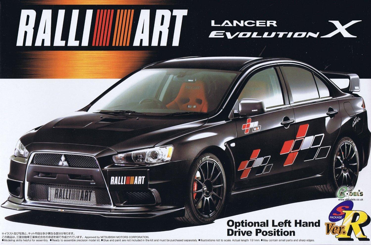 

Пакет Aoshima Bunka Kyozaisha S Mitsubishi Lancer Evolution X Ralliart Пластиковая модель 1/24 Ver.R No.46 Ver.