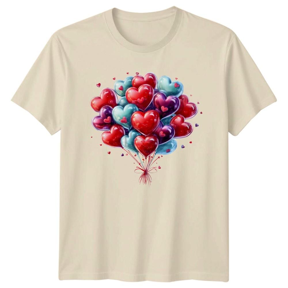 Heart Balloons Valentines Day Unisexs TShirt Unisexs Tee Graphic Unisex Top