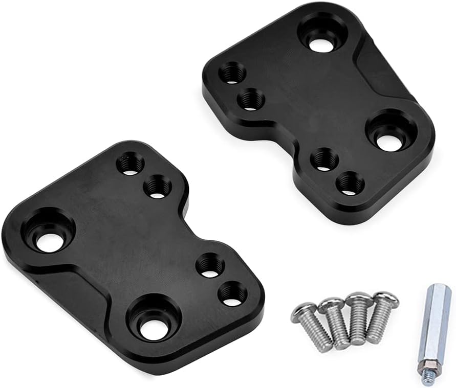 LEDISHUN Bracket for Suzuki Gixxer 250 and Gixxer Rearward Movement and Upward Movement Step-Up SF250 40-42mm 13-25mm (Black)