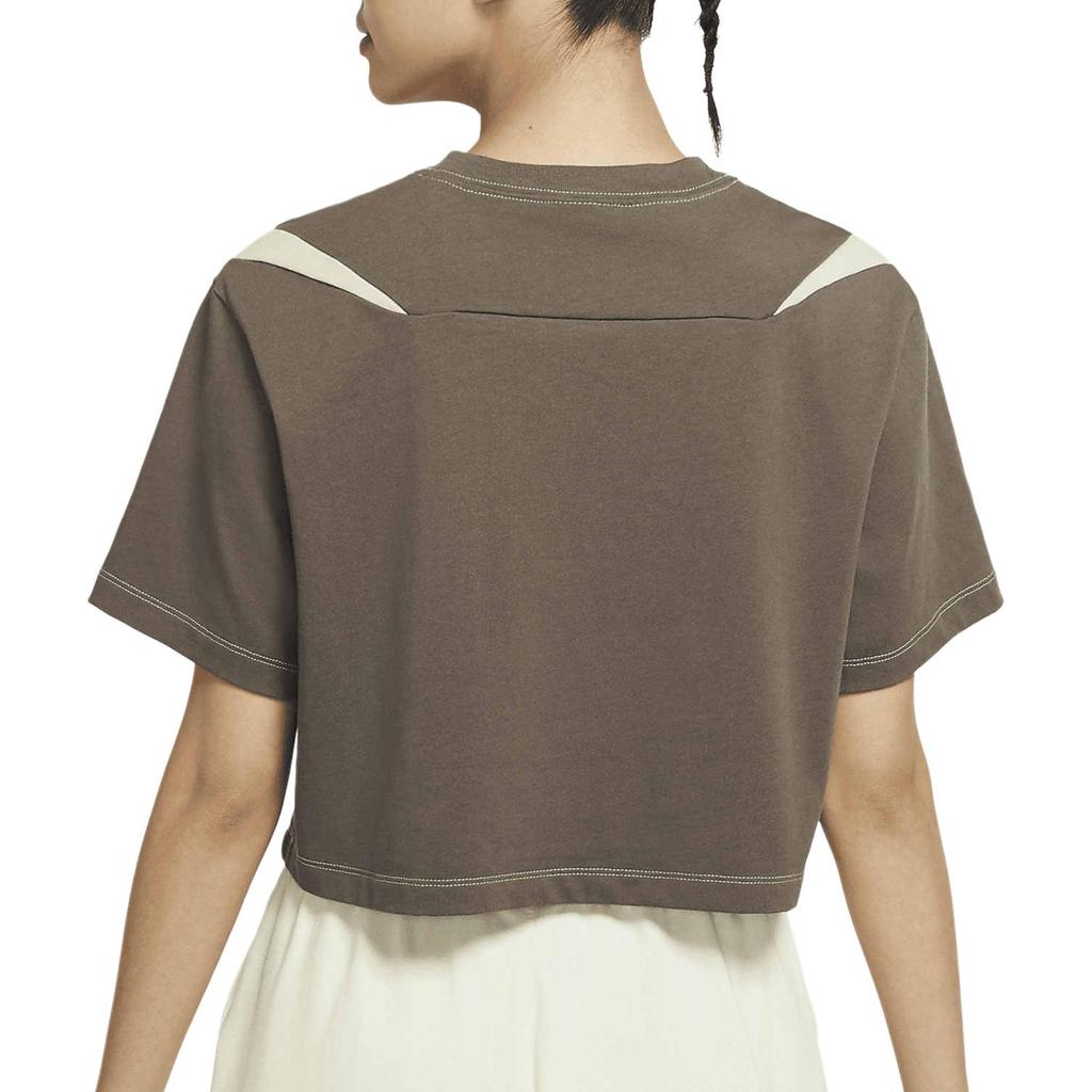 Nike Crop Tops Women's Umber Crew Neck Moderate DD5591-004