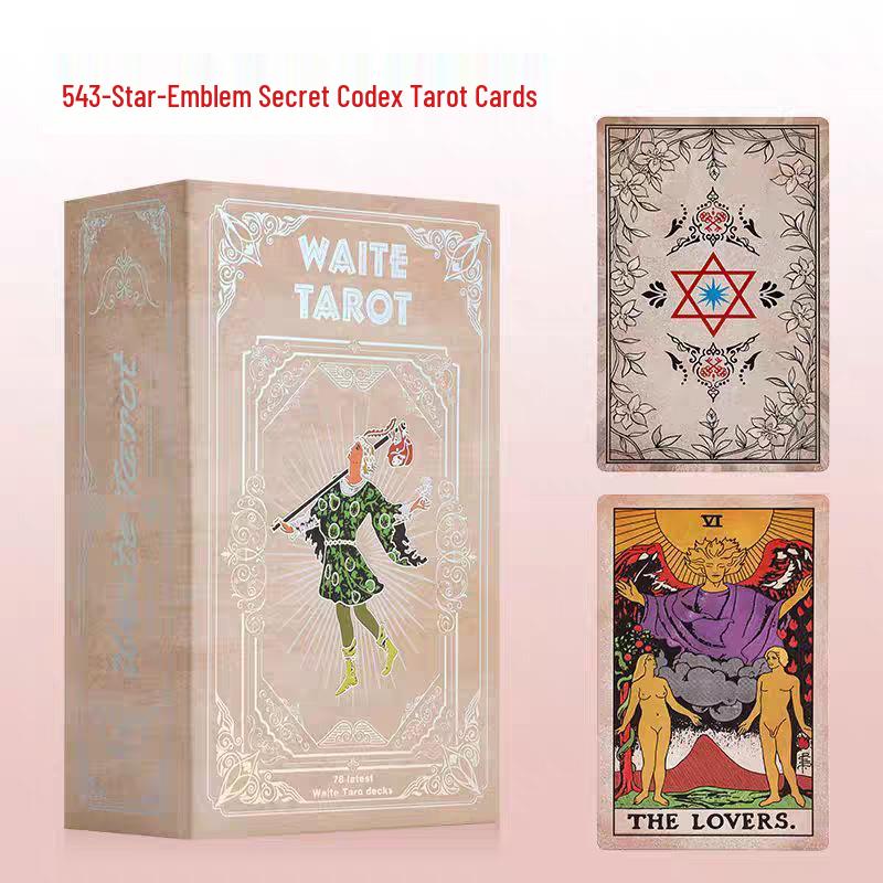 Waterproof Black PVC Tarot Cards - Colorful 78 Card Deck for Board Games