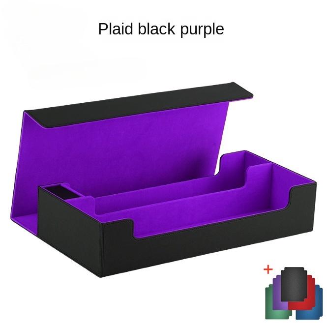 600+ Trading Cards Storage Box PU Leather Commander Card Deck Case Magnetic Closure Card Holder Fits for Magic Game Cards