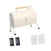Compact Charcoal Grill for Outdoor Use with Chimney and Handle Garden Beach
