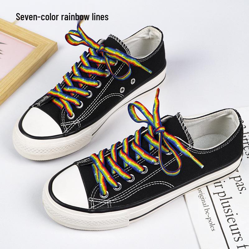 

Градиентные цветные шнурки для повседневных кроссовок - Шесть ярких вариантов 120 cm