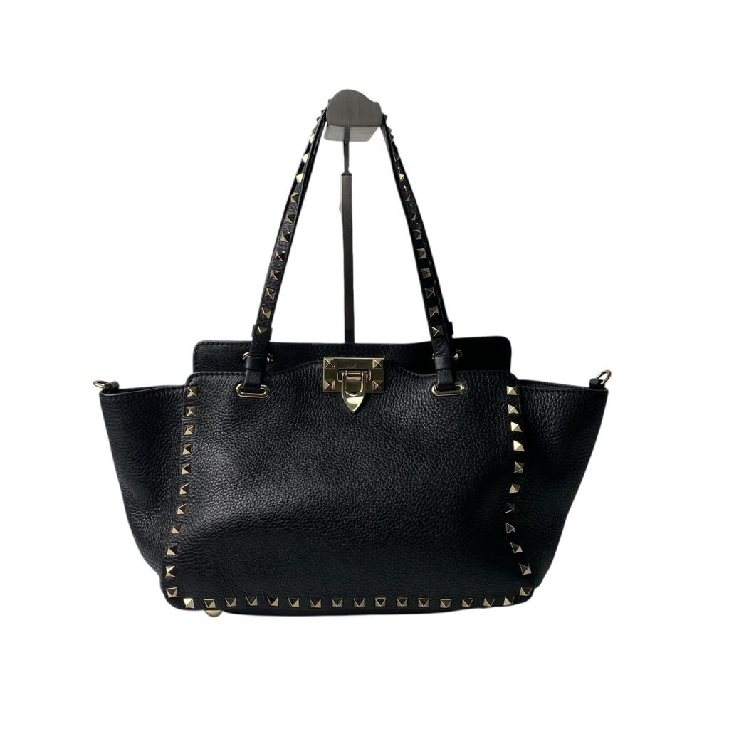 Used VALENTINOShoulder Bag black leather Women