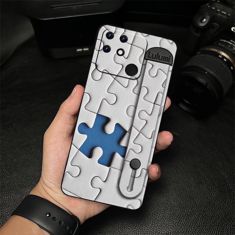 Anti-knock Anti-dust Phone Case For OPPO Realme Narzo 50A Plain color Commerce Kickstand Fashion Design Protective