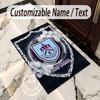 Crystal Velvet Rug Burnley Football Print Custom Name Text Floor Mat Home Decor