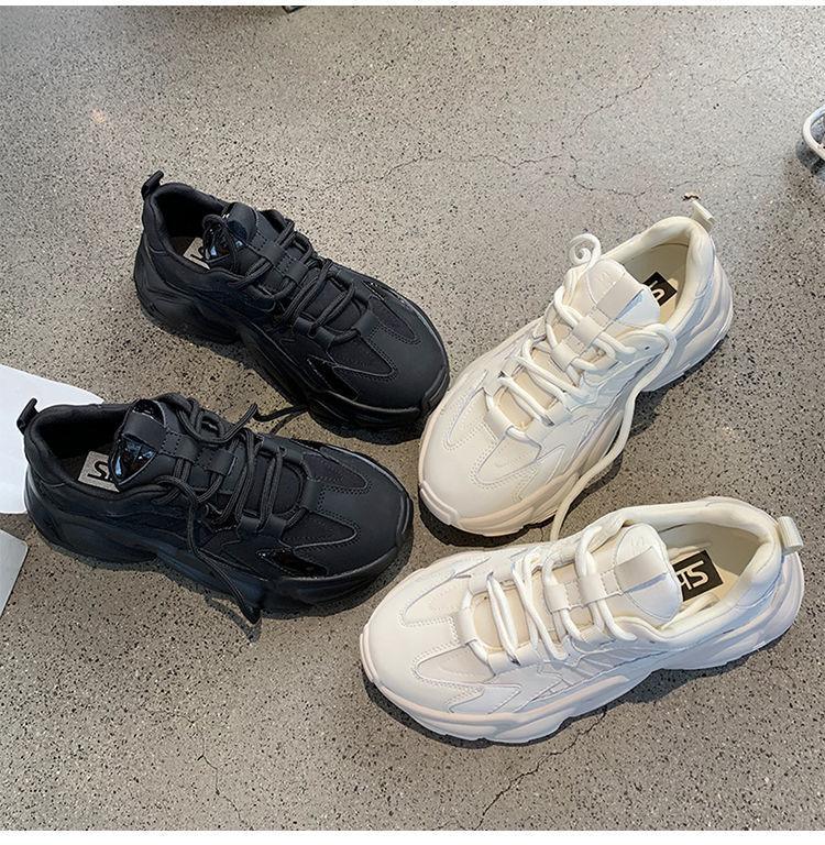 Women Sneakers Spring and Autumn New Lace Up Wedge Platform Shoes 2024 Outdoor Fashion Casual Running Shoes Women Shoes