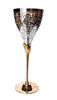 StonKraft Graviertes Versilbertes Reines Messing Premium Kelch Champagnerflöte Coupe Weinglas Set