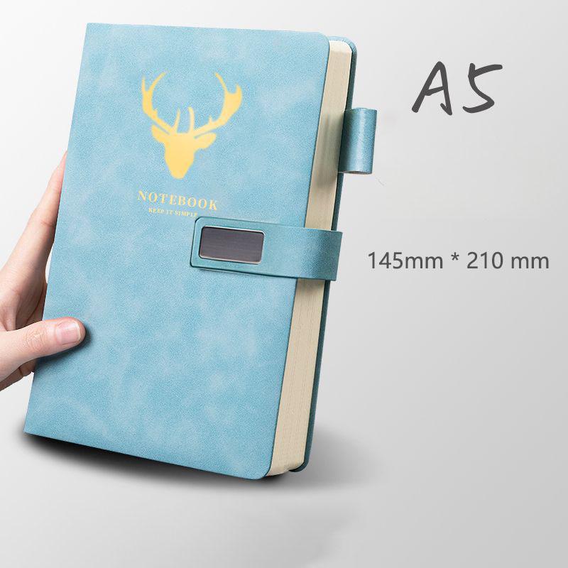 A5 Leather Notebook Diary Custom Logo Business Journal Writing Genuine Leather Handmade