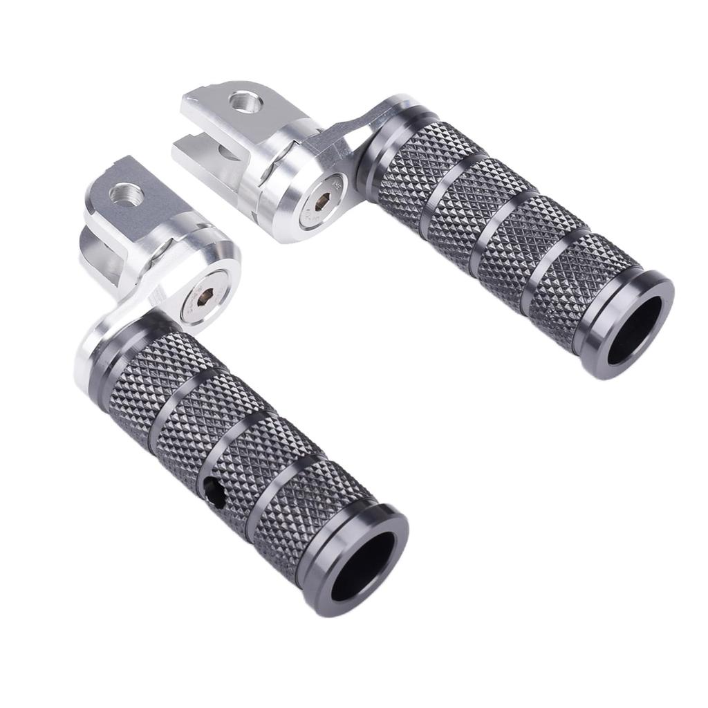 Adjustable Aluminum Steps for Suzuki GSX-S750 (2017-2024) with Non-Slip Multi-Steps (Gray)