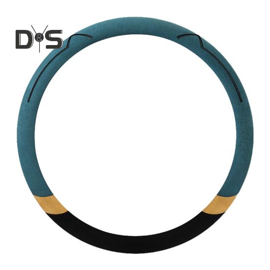 Car Steering Wheel Cover Cushion Breathable Anti Slip Cat Ear Universal Round/D Shape Steering Cover Auto Accessories