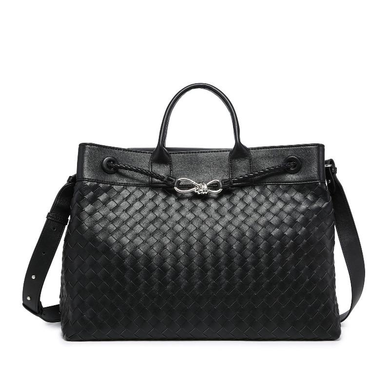 Bolsa de palha tecida à mão, bolsa de mão de alta qualidade e grande capacidade, bolsa mensageiro versátil para ombro, sucesso de exportação