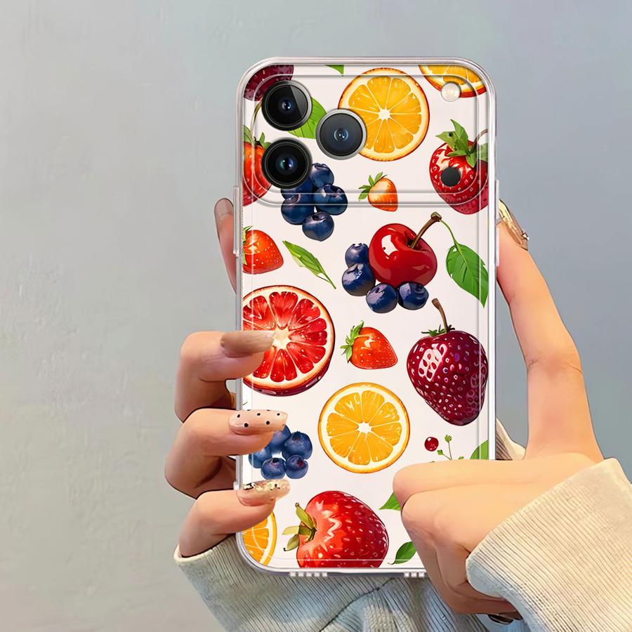 Fruit Chili Soft Phone Cover Case for iPhone 17 Pro Max 12 Mini 15 XS Max 13 Pro 16 7 8 Air 14 Plus XR 11