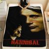 1 Stück Hannibal-Print Flanelldecke, Hohe Qualität, Bequem für alle Jahreszeiten, Heimdekoration, Wärme und Komfort, Perfekt für Weihnachtsgeschenke