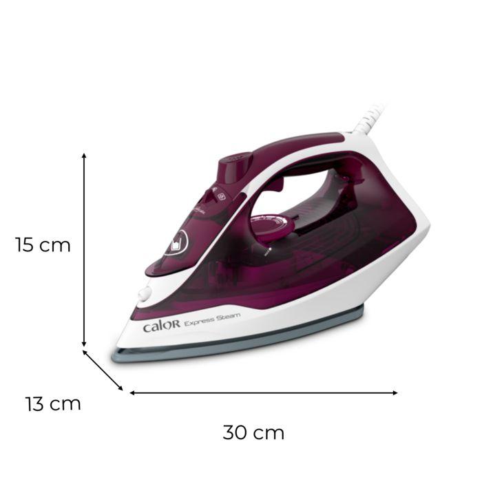 Calor express steam fer à repasser vapeur, 2 400 w, jusqu'à 160g/min, fv2835c0
