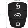 Button Car Remote Control Box With Embedded Rubber Pad Keyboard (black) (1pcs)