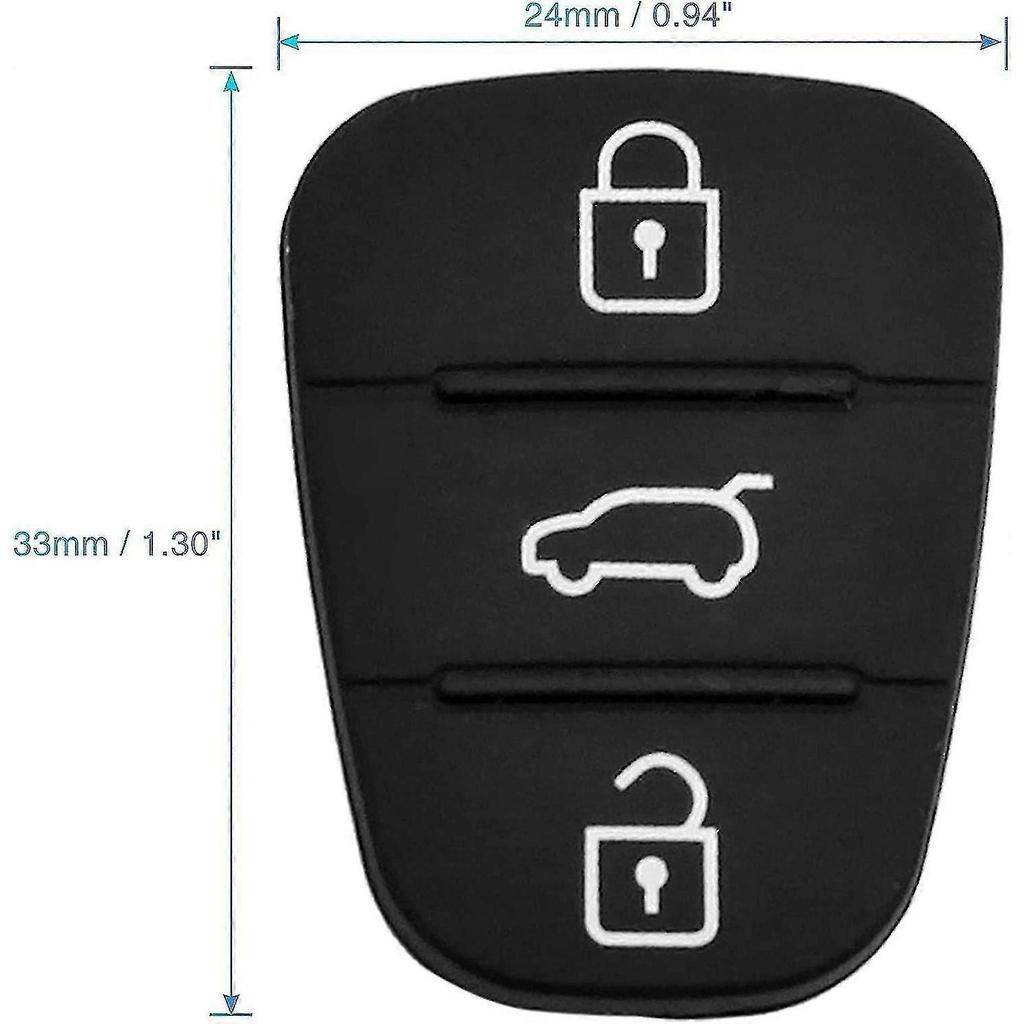 Button Car Remote Control Box With Embedded Rubber Pad Keyboard (black) (1pcs)