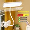 Led Clip On Desk Lamp Adjustable Brightness Room Reading Study Bedside Light