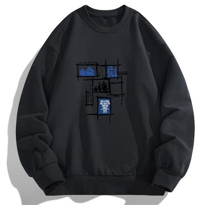 Autumn and Spring Long Sleeved T-shirt Men's Sweater Base Shirt Men's Round Neck Pullover Sweater Men
