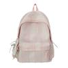 Schoolbag Japanese INS striped backpack 1011 spring/summer new campus high-aesthetic student backpack for women, lightweight small backpack
