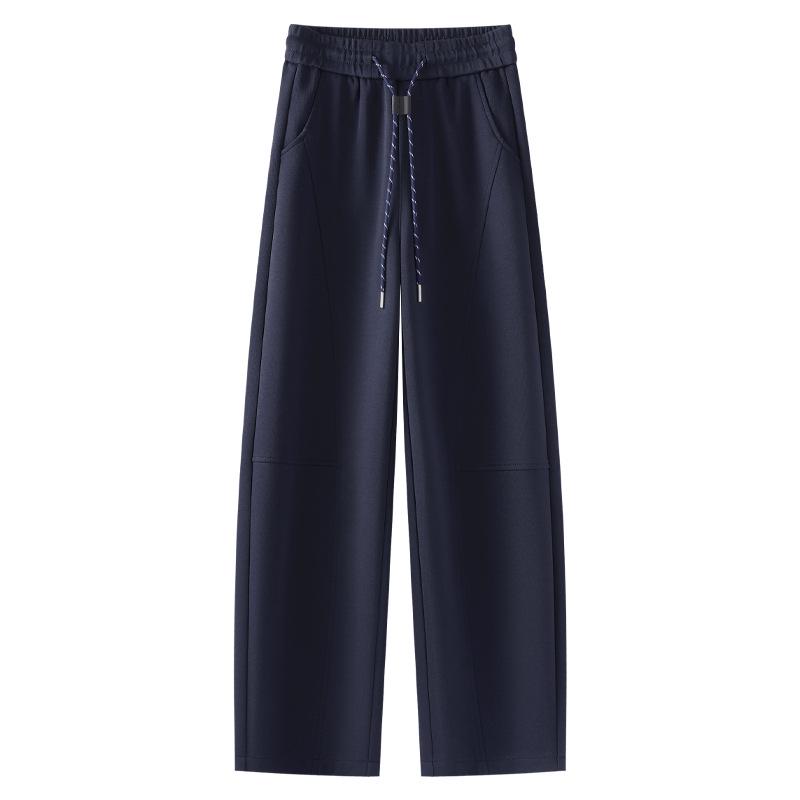 

Women s Red Curved Straight-Leg Pants - 2025 Spring/Autumn Trendy Drape Style XL темно-синий