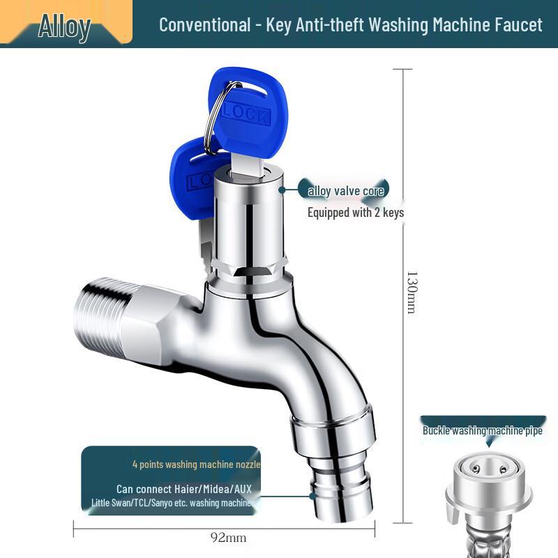 VEMUSE Outdoor Wall-Mounted Key Faucet