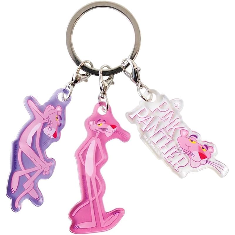 

Tease Factory pink panther 3 charm keychain PN-5546232PN