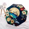 1pc Japanese Floral Moon Landscape Umbrella with Plastic Handle,Vibrant Cartoon Pattern,Multi-functional UmbrellaPT142