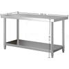 Multifunctional Stainless Steel Table For Home Use, With Adjustable Legs, Available In Multiple Sizes.