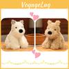 White/brown West Highland Terrier Plush Toy Pillow For Sleeping And Cuddling Great Birthday Gift For Boys And Girls