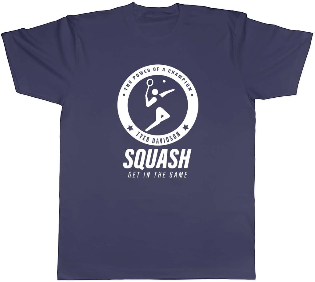 Personalised The Power Of A Champion Squash Sports Unisexs Unisex TShirt Tee Gift