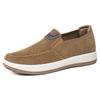 Spring Men's Casual Slip-on Shoes, Lightweight Shallow Mouth Comfort Skate Shoes, Striped Soft Sole Single Shoes, Dropshipping Available