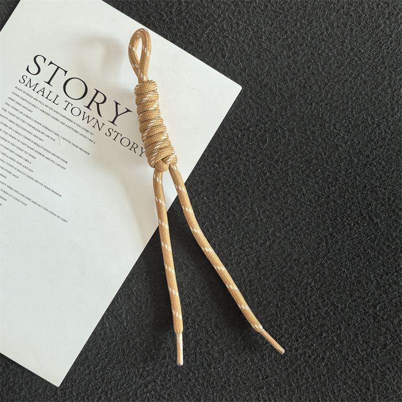 Colorful Trendy Miu Style Polyester/Nylon Braided Rope Pendant with Knotting for Bags