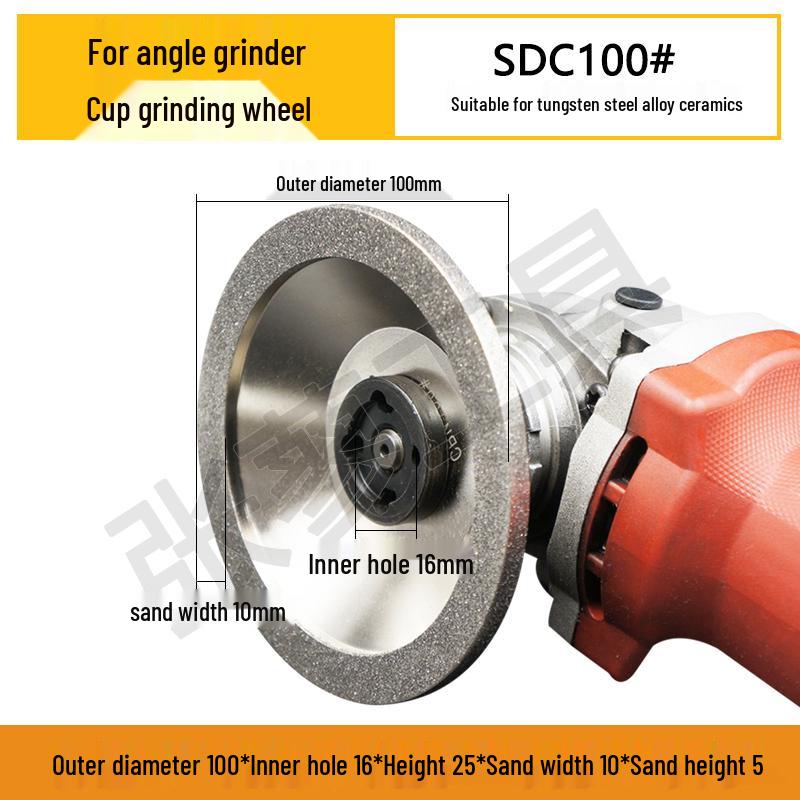 Diamond Alloy Bowl-Shaped Grinding Wheel for Tungsten Steel, Alloy Steel, and Ceramic Milling Cutter.