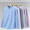 Men's 100% Cotton Shirt Long Sleeve Oxford Solid Color Stipe Regular Fit Dress Shirts Soft Male Social Shirt White Oversized 5XL