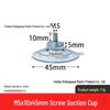 M4-M8 Transparente PVC-Saugnapf mit Gewindestange
