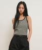 GENERALIDEA Multi-Stripe U-Neck Sleeveless [Charcoal] / Gf2Lts530