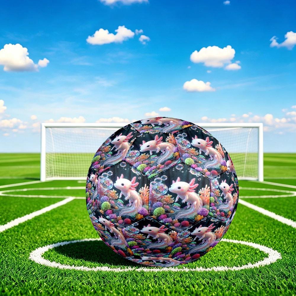 1pc Underwater Fantasy Theme Soccer Ball Football, Size 5, Lightweight PVC, Outdoor Training Soccer Ball,Gift c6594