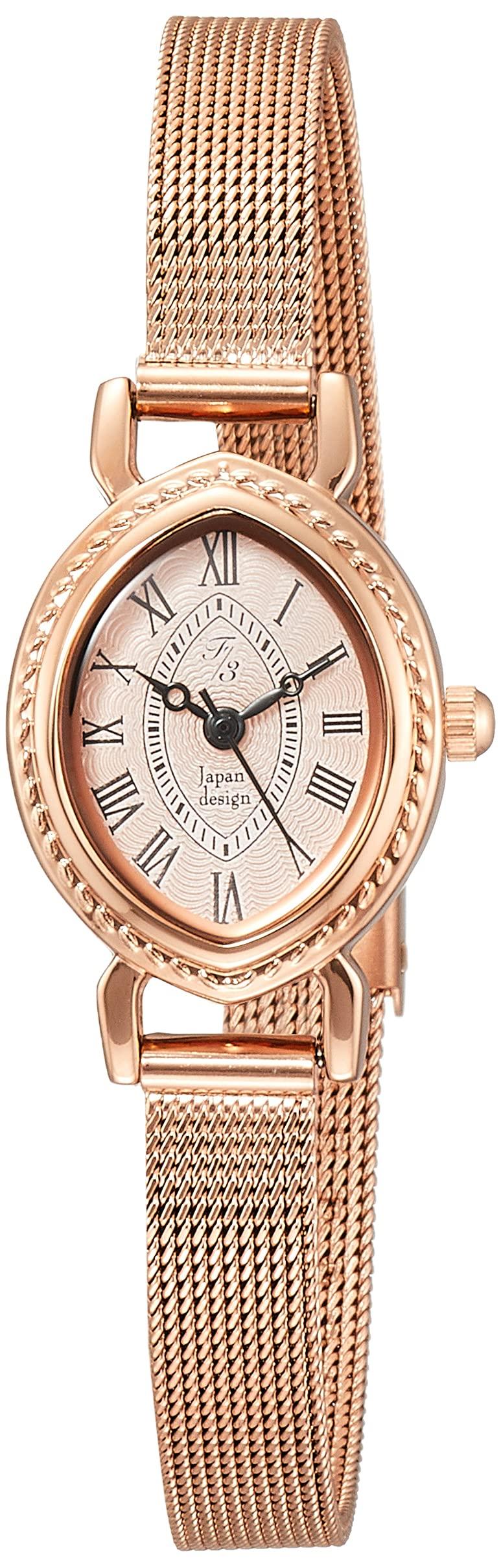 

ALIAS Watch F3 Classic Analog Waterproof Mesh Metal Band FM007PG4 Women s Pink Gold