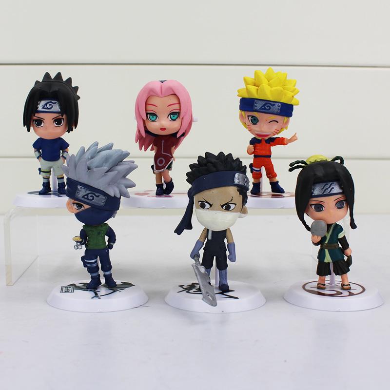 

6pcs/set Anime Naruto 8cm Model New Sasuke Ninja Kakashi Action Figure Toy for Collection