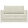 Cream Sleeper Sofa 124 X 71 X 78 Cm Velvet