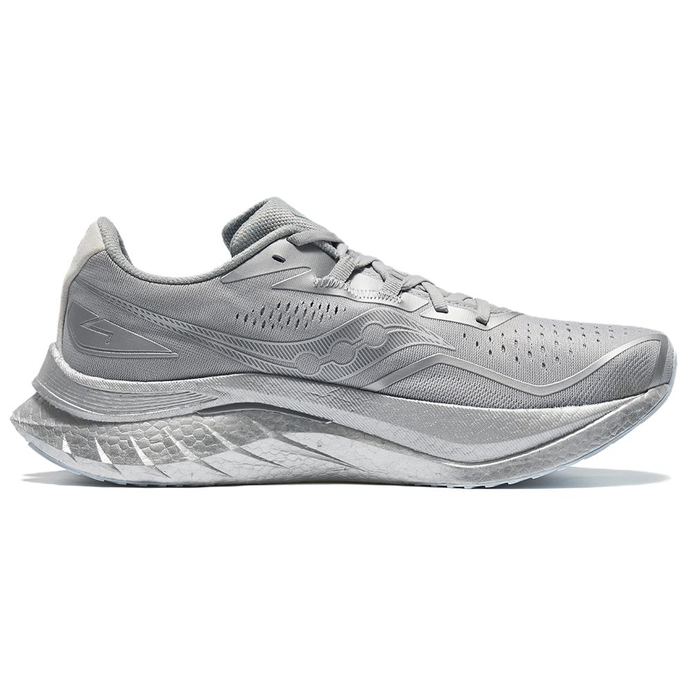 Saucony Endorphin Speed 4 Soft Comfortable Holographic Silver Mesh Cushioning Durable Breathable Low-Top Casual Running Shoes S20940-600