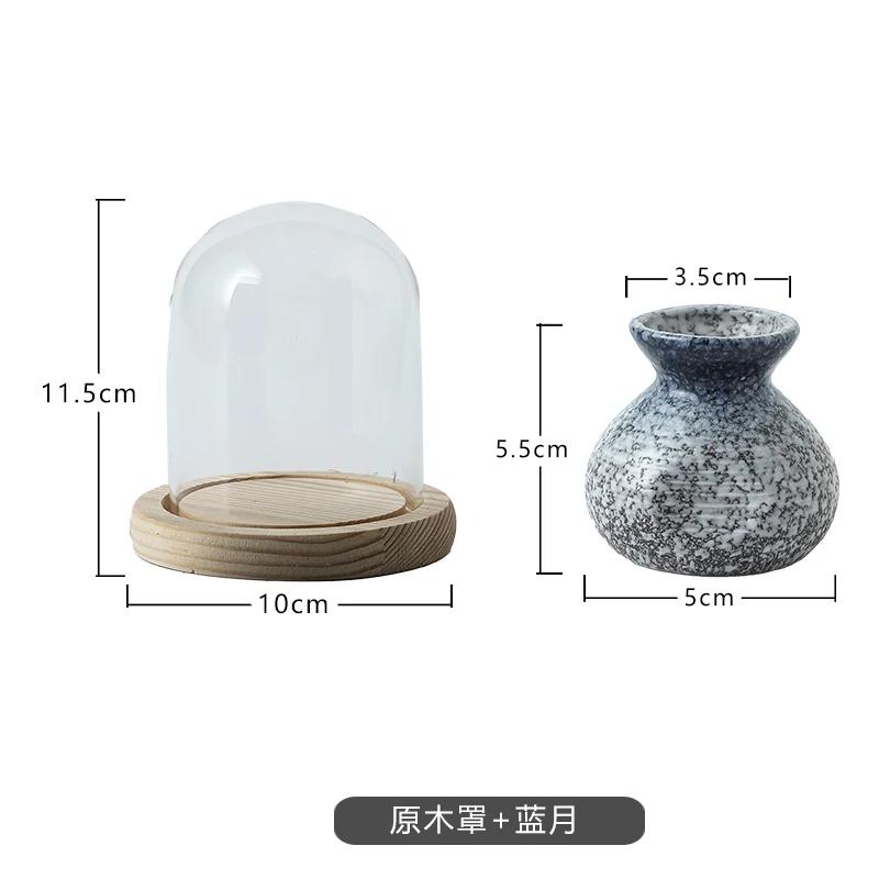 Chinese Ceramic Toothpick Jar Retro Toothpick Tube with Cover Creative Floss Cotton Swab Box Storage Box Set Home Decoration