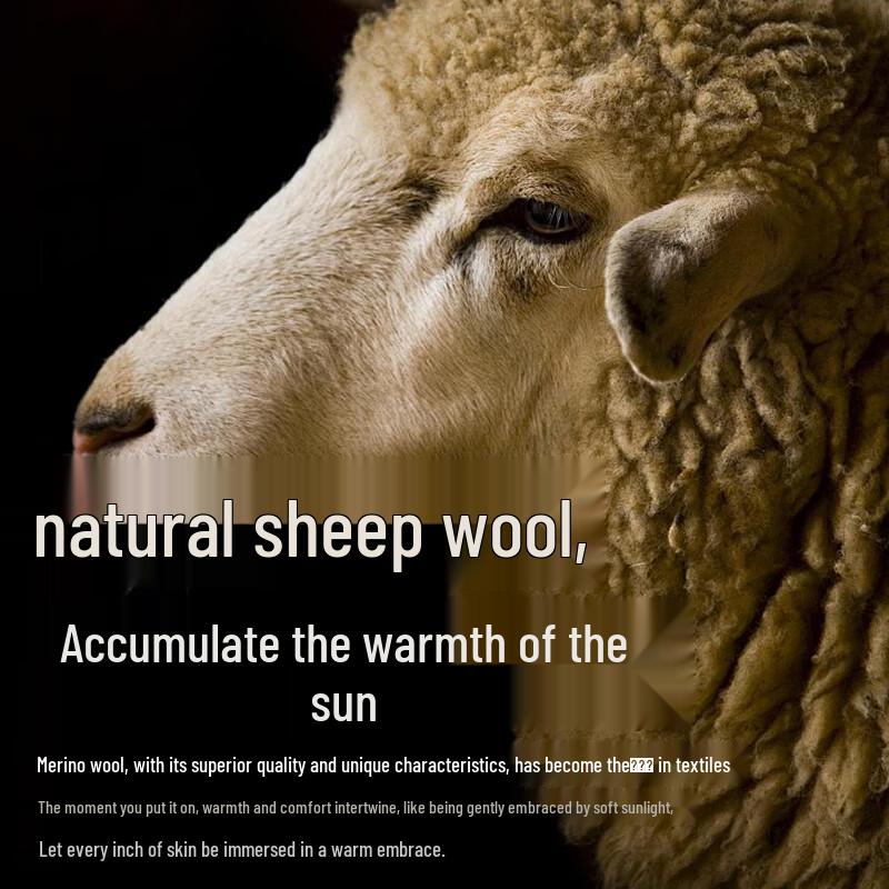 GUJIN Men's Koala Fleece Wool Silk Thermal Pants