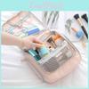 Toiletry Travel Cosmetic Bag Organizer With Hanging Hook 2 Side Pockets Waterproof Portable Makeup Bag For Business Trips Overnight Stays